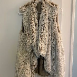 Faux fur vest